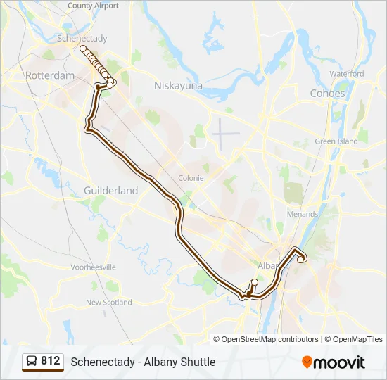 812 Bus Line Map