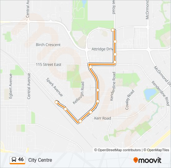 46 Route Schedules Stops Maps Not In Service Updated 