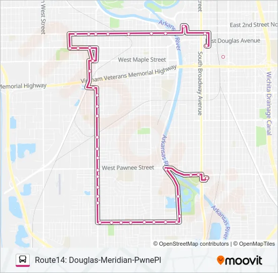 ROUTE14: DOUGLAS Bus Line Map