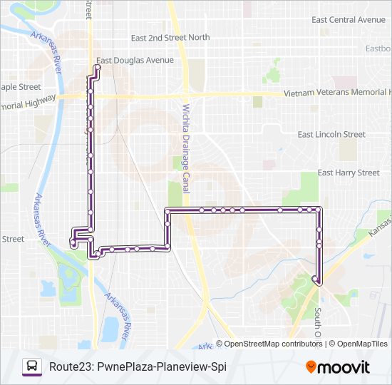 ROUTE23: PWNEPLA Bus Line Map