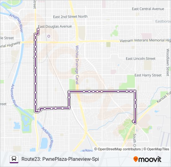 ROUTE23: PWNEPLA Bus Line Map