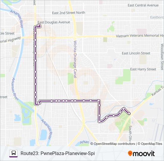 ROUTE23: PWNEPLA bus Line Map