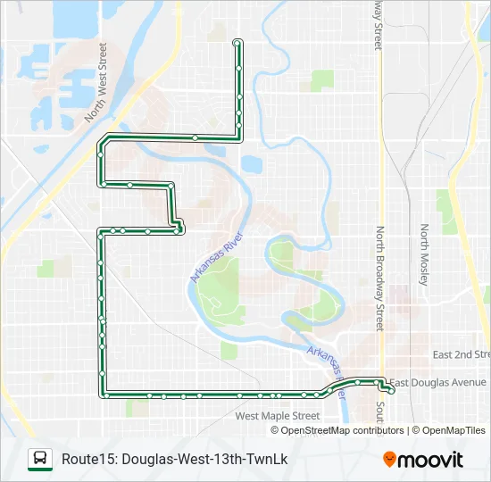 ROUTE15: DOUGLAS Bus Line Map