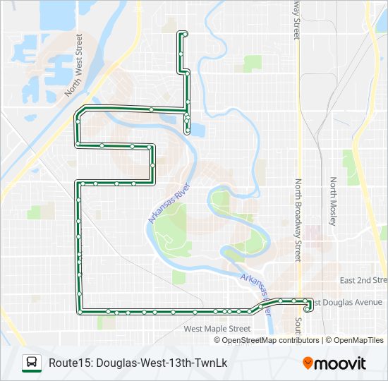ROUTE15: DOUGLAS Bus Line Map
