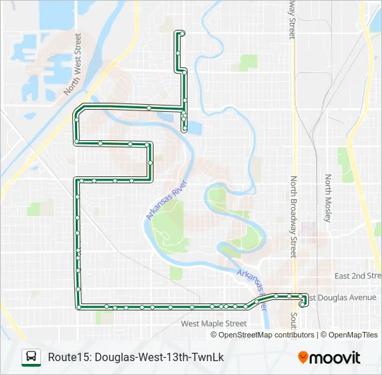 ROUTE15: DOUGLAS Bus Line Map