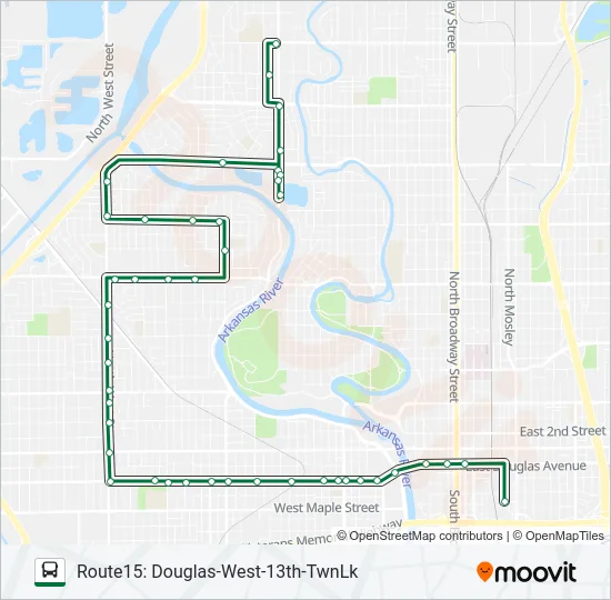 ROUTE15: DOUGLAS Bus Line Map