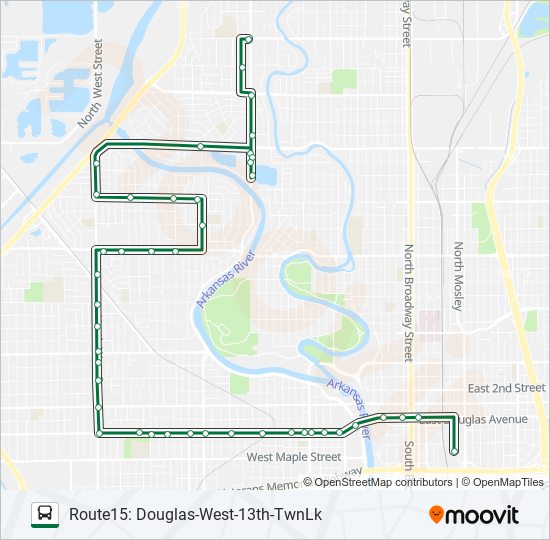 ROUTE15: DOUGLAS bus Line Map