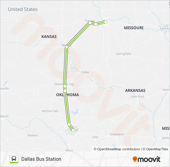 FLIXBUS 2241 Bus Line Map