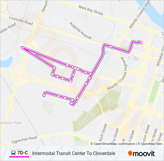 7D-C bus Line Map