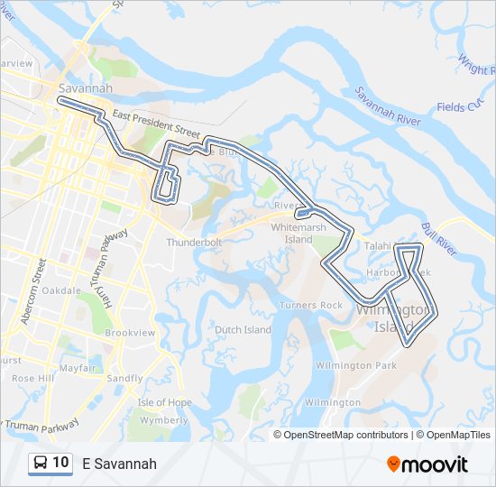 10 bus Line Map