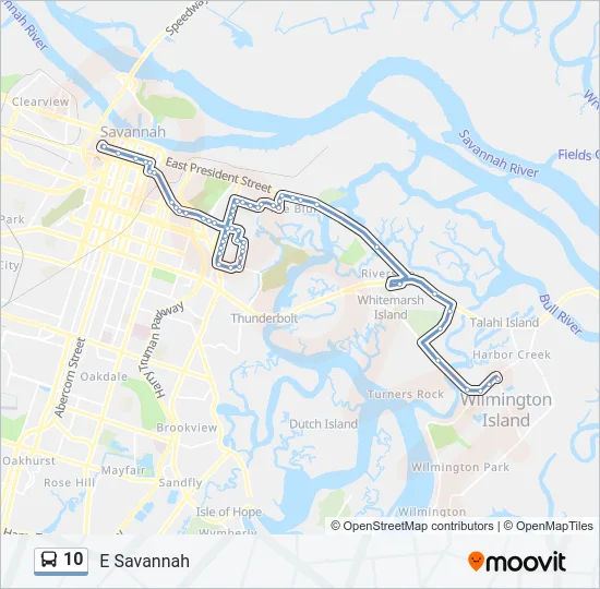10 Bus Line Map