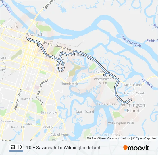 10 Bus Line Map