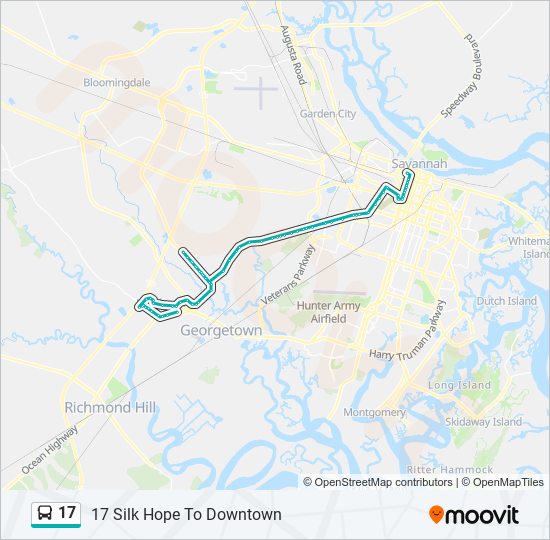 Mapa de 17 de autobús