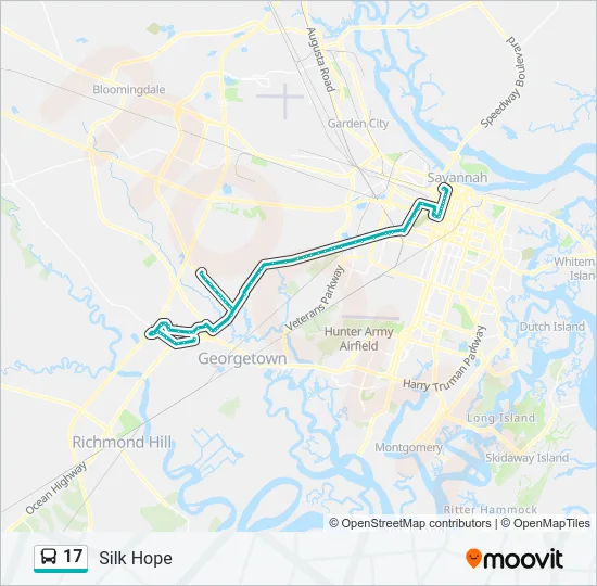 17 Bus Line Map