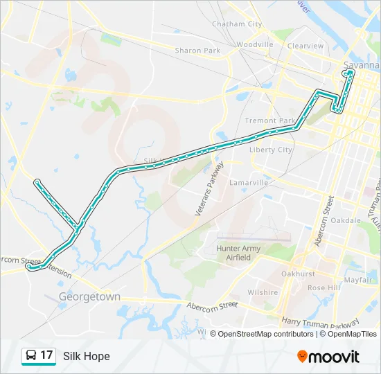 17 Bus Line Map