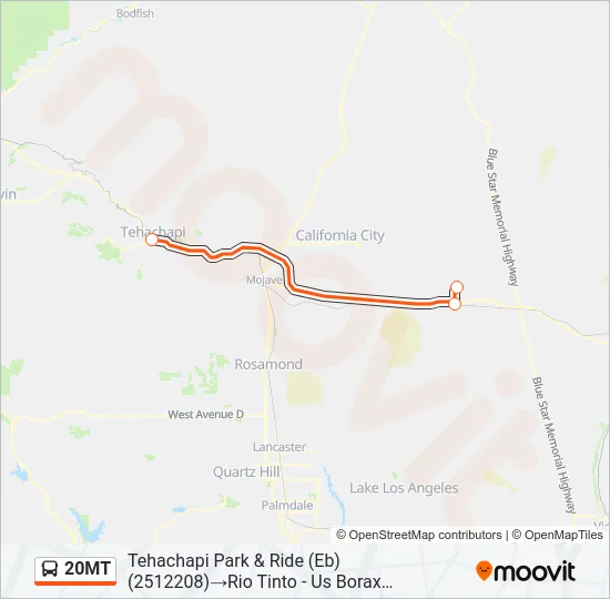 20MT Bus Line Map