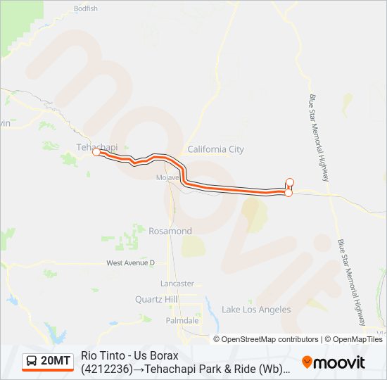 20MT Bus Line Map