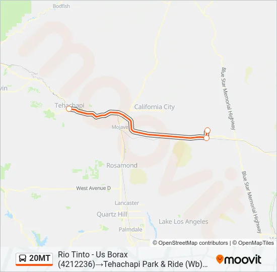 20MT Bus Line Map
