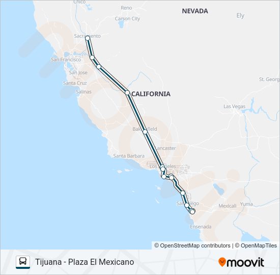 GREYHOUND US0831 Bus Line Map