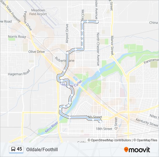 45 Route: Schedules, Stops & Maps - Downtown (Updated)