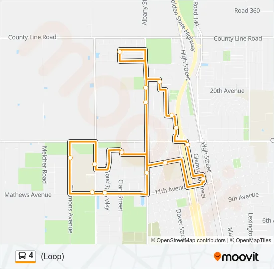4 Bus Line Map