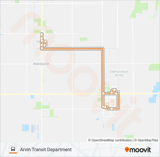 ARVIN-LAMONT Bus Line Map