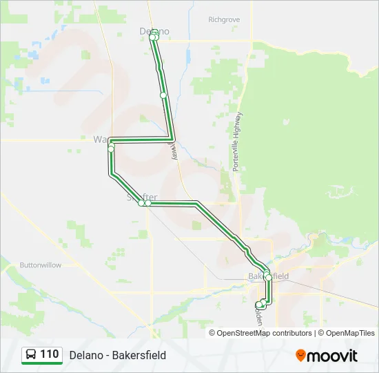 110 Bus Line Map