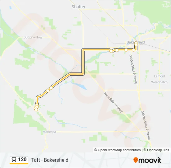 120 Bus Line Map