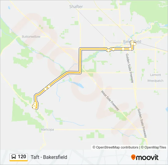 120 Bus Line Map