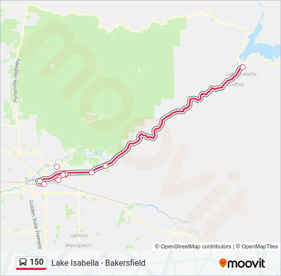 150 Bus Line Map