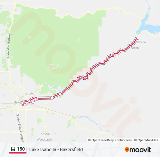 150 Bus Line Map