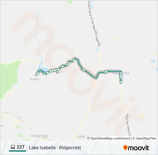 227 Bus Line Map