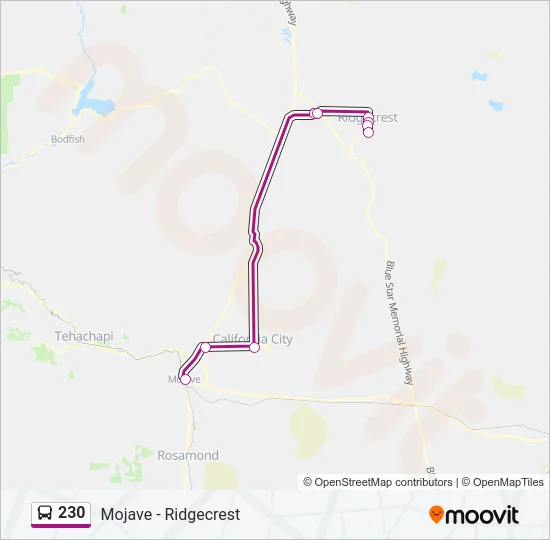230 Bus Line Map