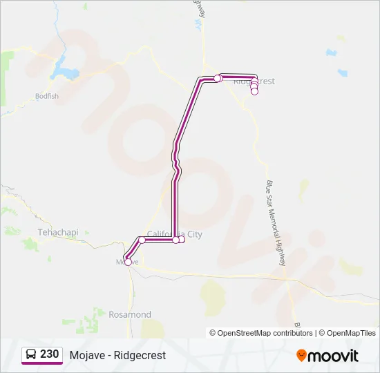 230 Bus Line Map