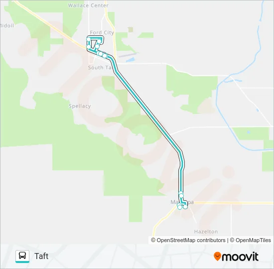 TAFT-MARICOPA ROUTE Bus Line Map