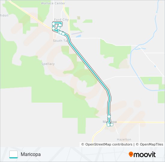 TAFT-MARICOPA ROUTE bus Line Map