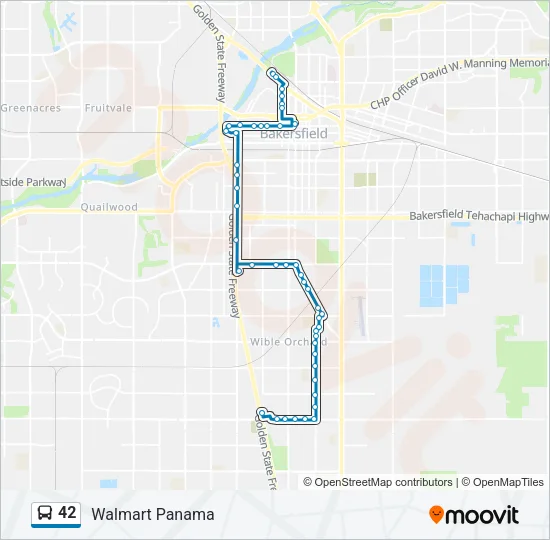 42 Bus Line Map