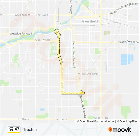 47 Bus Line Map