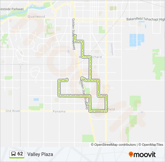 62 Bus Line Map