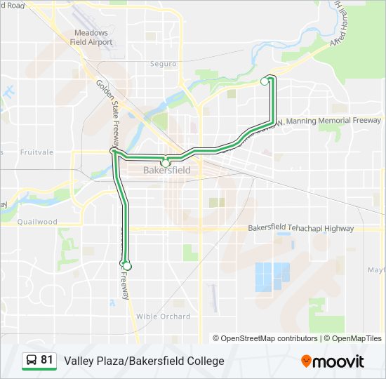 81 Bus Line Map