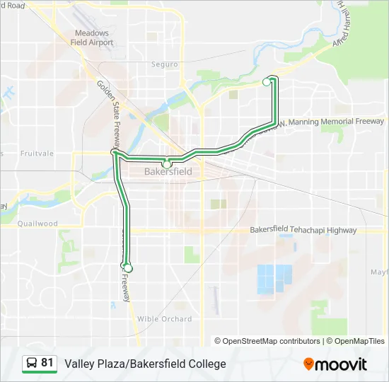 81 Bus Line Map