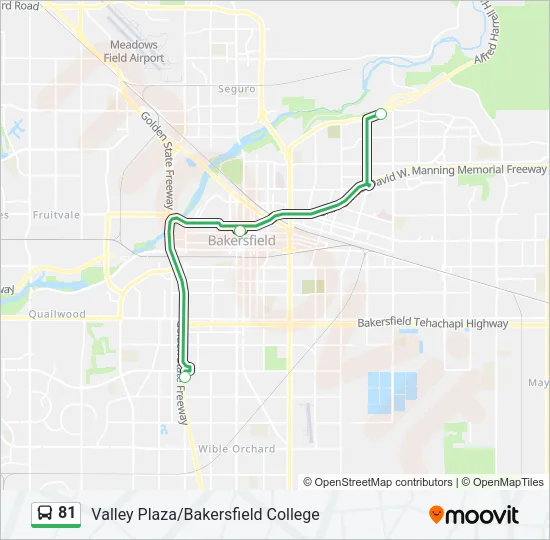 81 Bus Line Map
