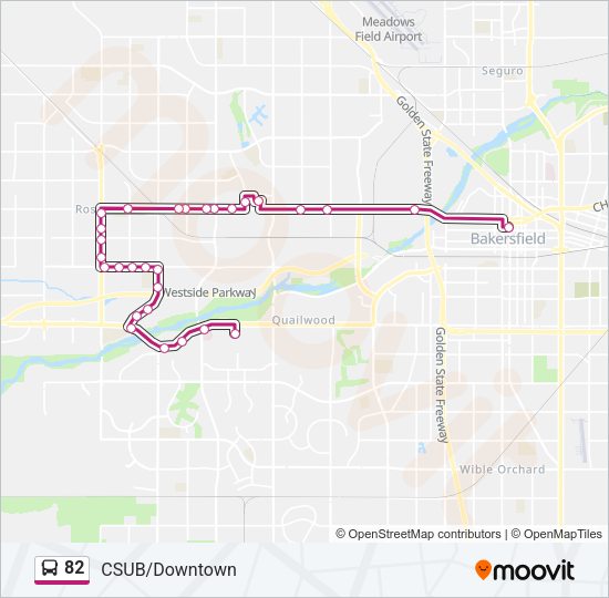 82 Bus Line Map