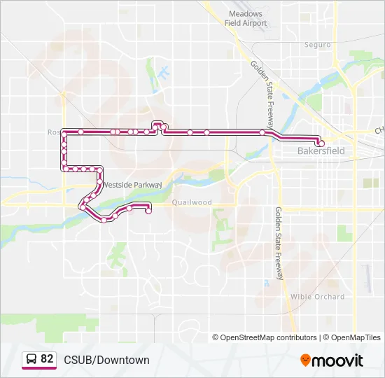82 Bus Line Map