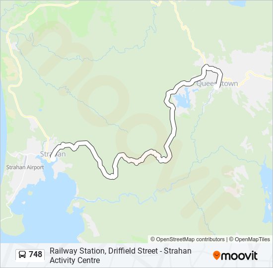 748 bus Line Map