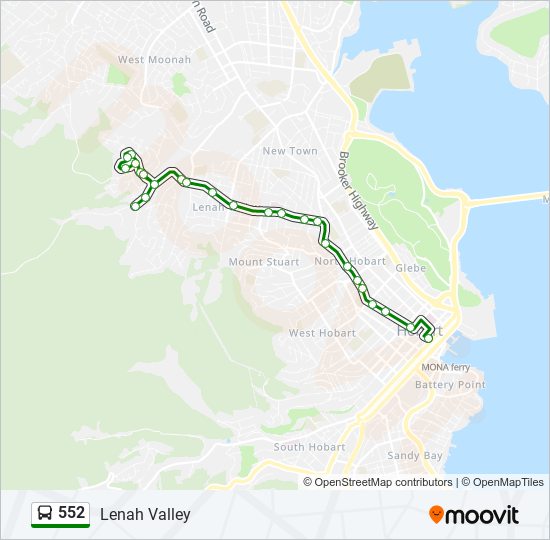 552 Route Schedules Stops Maps Lenah Valley Updated 552-route-schedules-stops-maps-lenah-valley-updated