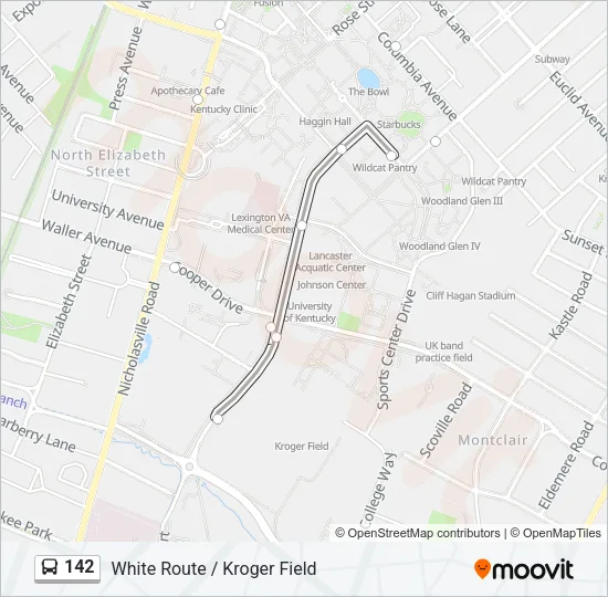 142 Bus Line Map