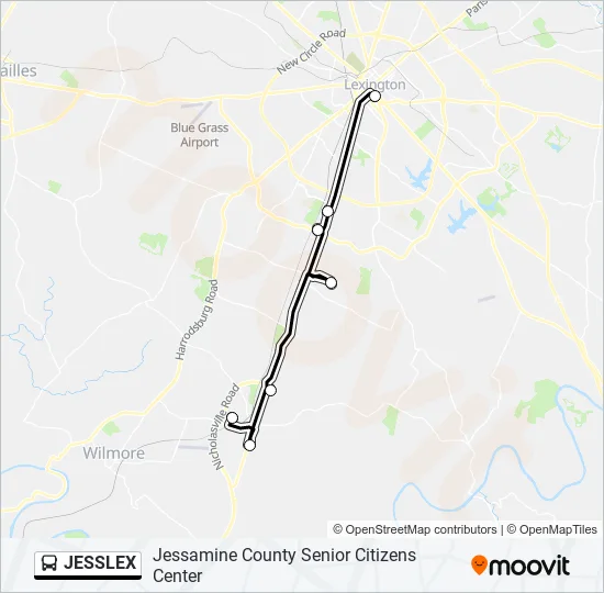 JESSLEX Bus Line Map