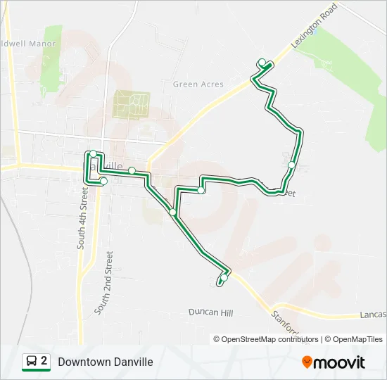 2 Bus Line Map