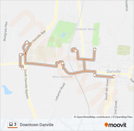 3 bus Line Map